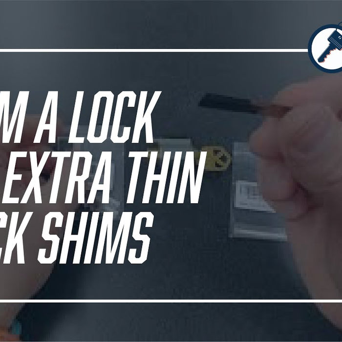 Shim a Lock Using an Extra-Thin Lock Shim