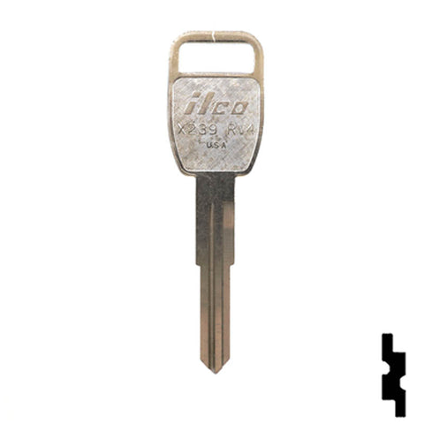 Uncut Key Blank | Rover | X239 ( RV4 , NE-52 )