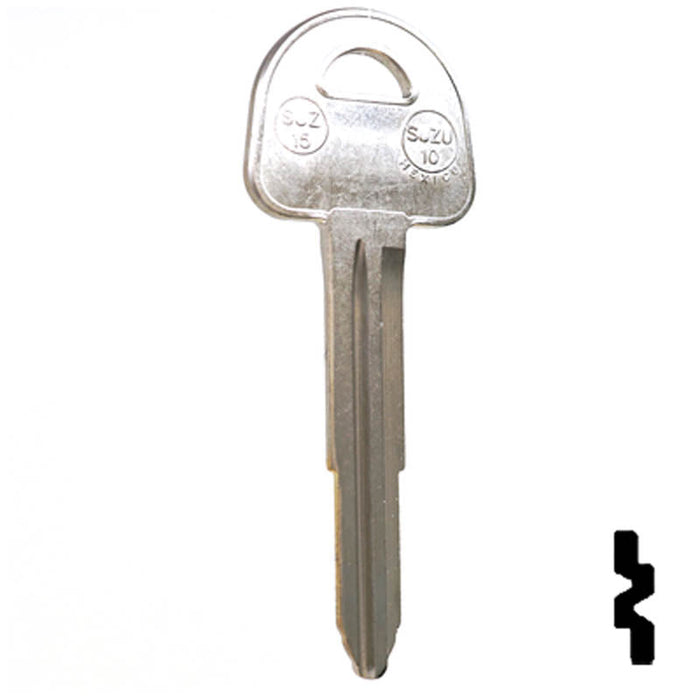 Uncut Key Blank | Suzuki | X185 ( SUZ15 ) Automotive Key JMA USA