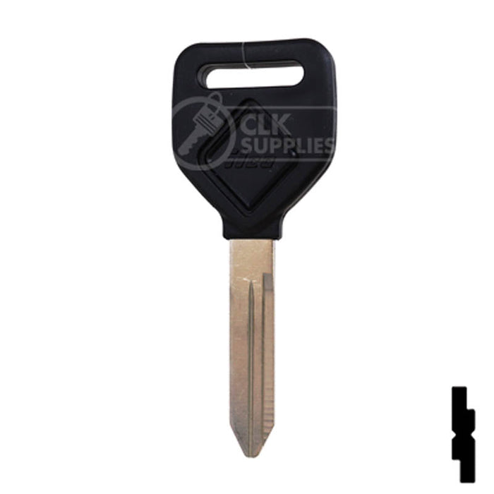 Uncut Plastic Head Key Blank | Freightliner | 1629-P Automotive Key Ilco