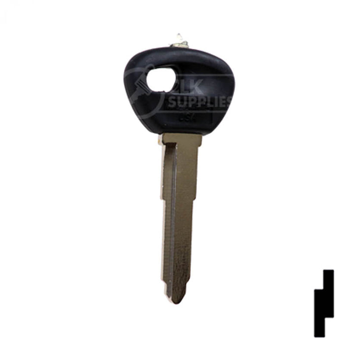Uncut Transponder Key Blank | Mazda | MAZ24RT5, 692080 Automotive Key LockVoy
