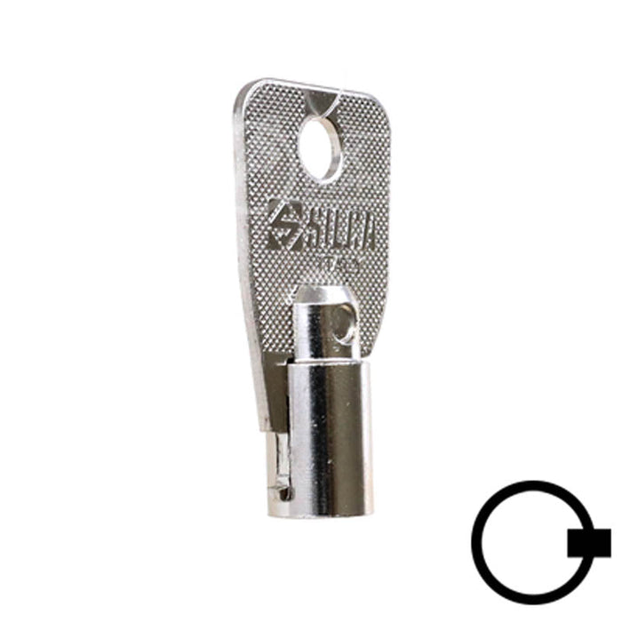 1136S Small Ace Tubular Key Flat Steel-Bit-Tubular-Key Ilco