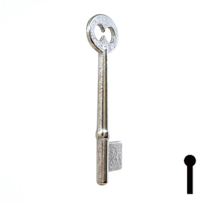 Uncut Key Blank | Bit | 5B Flat Steel-Bit-Tubular-Key Ilco