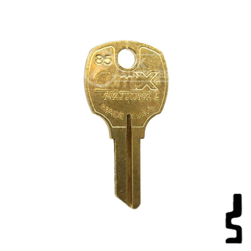 Uncut Key Blank | National | D8785 Office Furniture-Mailbox Key Compx Security