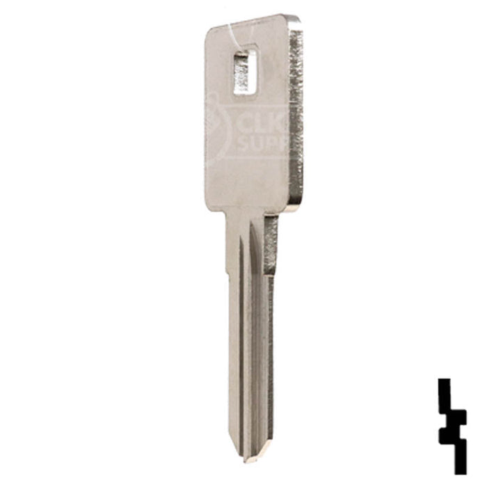 Uncut Key Blank | Harley Davidson | X287, HYD15 Power Sport Key Ilco