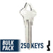250 Pack SC1 ( Nickel Plated ) Residential-Commercial Key JMA USA