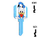 Happy Keys- Donald Duck Key (Choose Keyway) Residential-Commercial Key Howard Keys