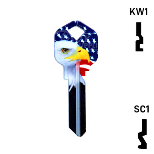 Happy Keys- Eagle Liberty Key (Choose Keyway) Residential-Commercial Key Howard Keys