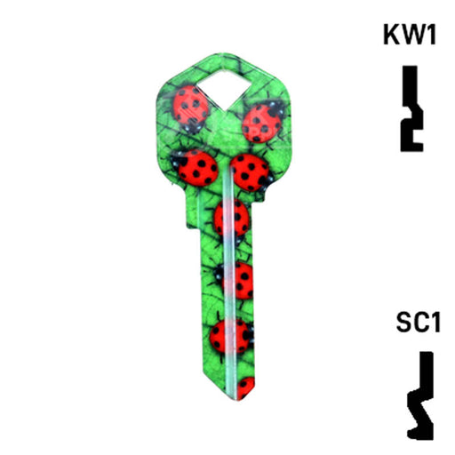 Happy Keys- Ladybugs Key (Choose Keyway) Residential-Commercial Key Howard Keys
