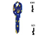 Happy Keys- Moon & Stars Key (Choose Keyway) Residential-Commercial Key Howard Keys