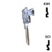 Key Art Pistol Key - Choose Keyway SC1 or KW1/KW10 Residential-Commercial Key Gun Keys