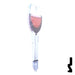 Key Shapes -RED WINE- Schlage SC1 Key Residential-Commercial Key Lucky Line