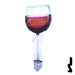Key Shapes -RED WINE- Schlage SC1 Key Residential-Commercial Key Lucky Line