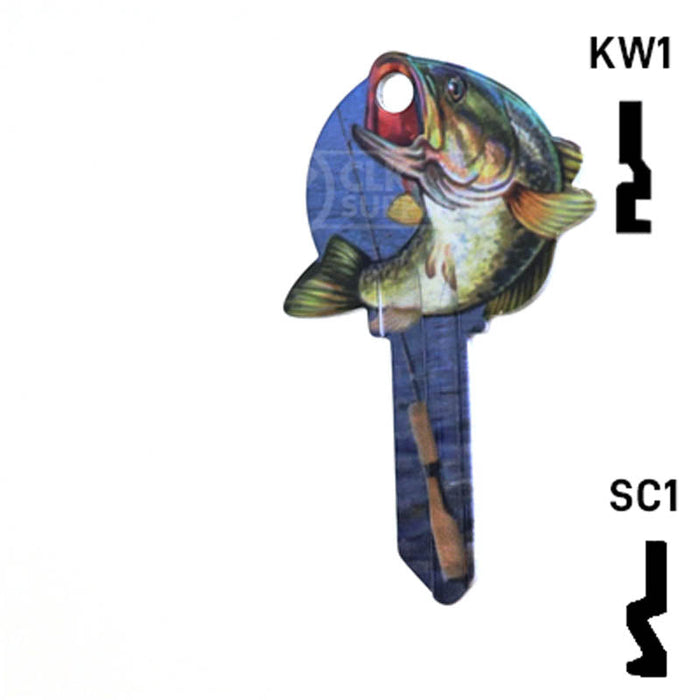 Krafty Keys: Fishing - Choose Keyway (SC1,KW1,10,WR5) Residential-Commercial Key Hudson-ESP-HPC