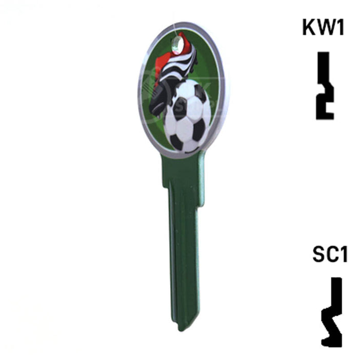 Krafty Keys: Soccer - Choose Keyway (SC1,KW1,10,WR5) Residential-Commercial Key Hudson-ESP-HPC