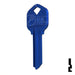 Uncut Aluminum Key Blank | Kwikset KW1 | Navy Blue Residential-Commercial Key JMA USA