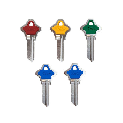 Uncut Key Blank | Schlage Color Head | SC1-PC Residential-Commercial Key Ilco