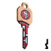 Uncut Key Blanks | Schlage | NFL 49ERS Residential-Commercial Key Ilco