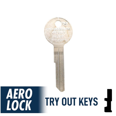 Aero Lock TO-20 Old Chrysler Y149 / Y152 Try-Out Keys