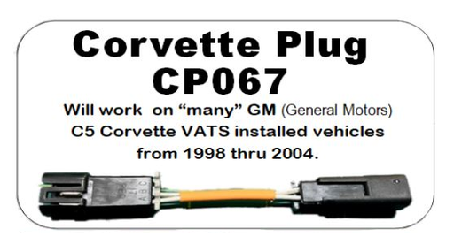 Gator Corvette Plug Adapter for Vats Bypass Module VATS Key Tool Gator Tools