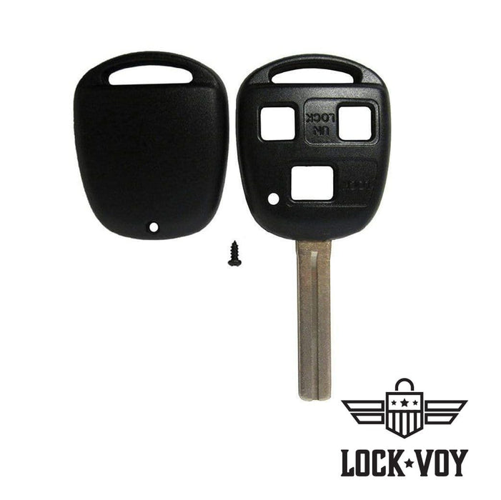 Lexus Short 3 Button Remote Head Key Shell Key Blanks LockVoy