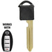 Nissan / Infiniti NI06-PT Emergency Key W/ CHIP BLACK Emergency Keys LockVoy