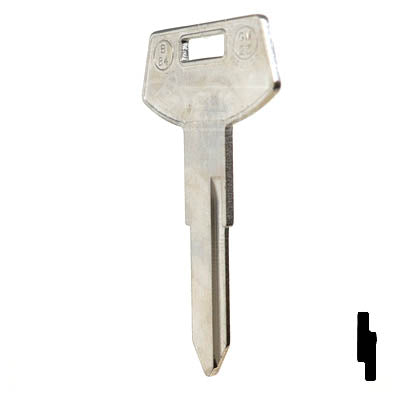 Uncut Key Blank | B84, P1101 | GM Key Automotive Key JMA USA