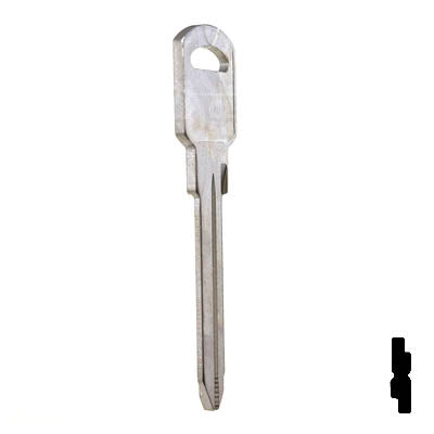 Uncut Key Blank | B89, P1107 | GM Key Automotive Key JMA USA