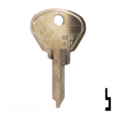 Uncut Key Blank | Fiat | FT44, FT36