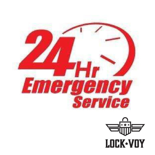 Vinyl Sticker- 24 hr Emergency Locksmith Displays and signage LockVoy