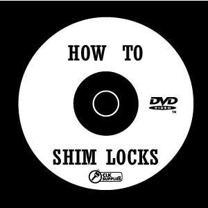 How To Shim Locks DVD With 25pcs Of Lock Shims Locksmith Tools CLK