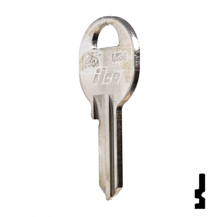 M24, 1092-600A Master Key Padlock Key Ilco