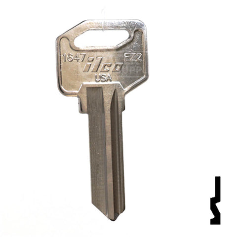 Uncut Key Blank | Imported Schlage, EZ-Set | 1647, EZ2, SC1