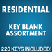 Residential Key Blank Assortment Key Blanks CLK