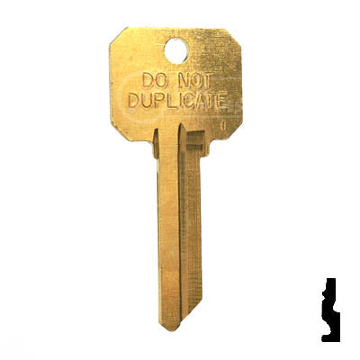 Uncut DND Key Blank | Sargent | S22, 01007L