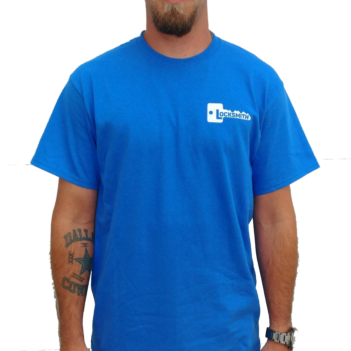 Locksmith T-Shirt - Royal Blue Locksmith Apparel CLK