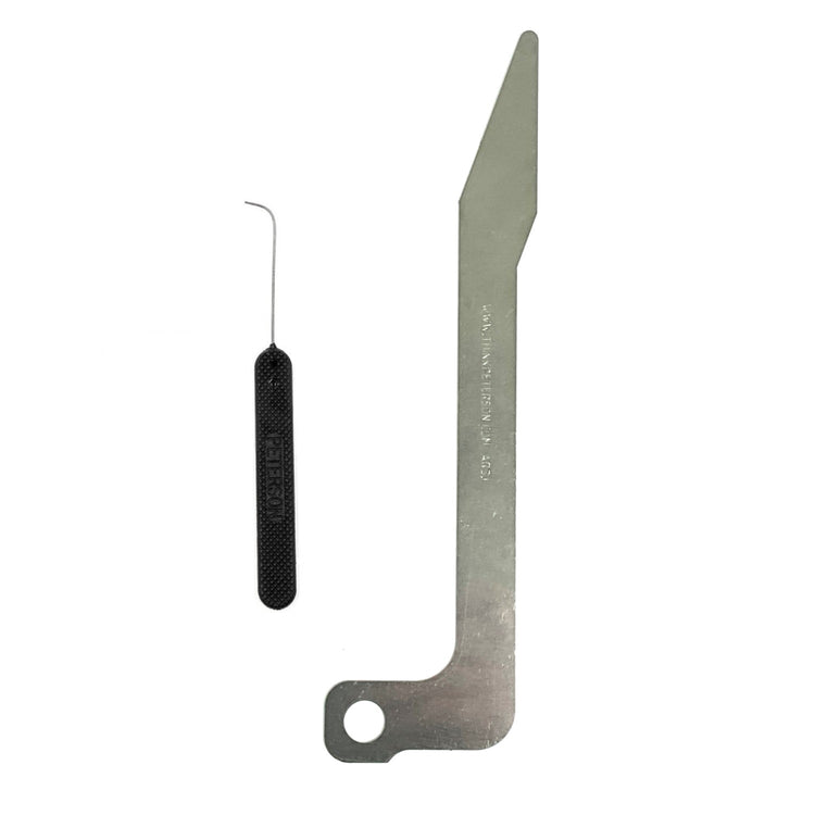 Which tool is used to remove or unscrew a lock cylinder?