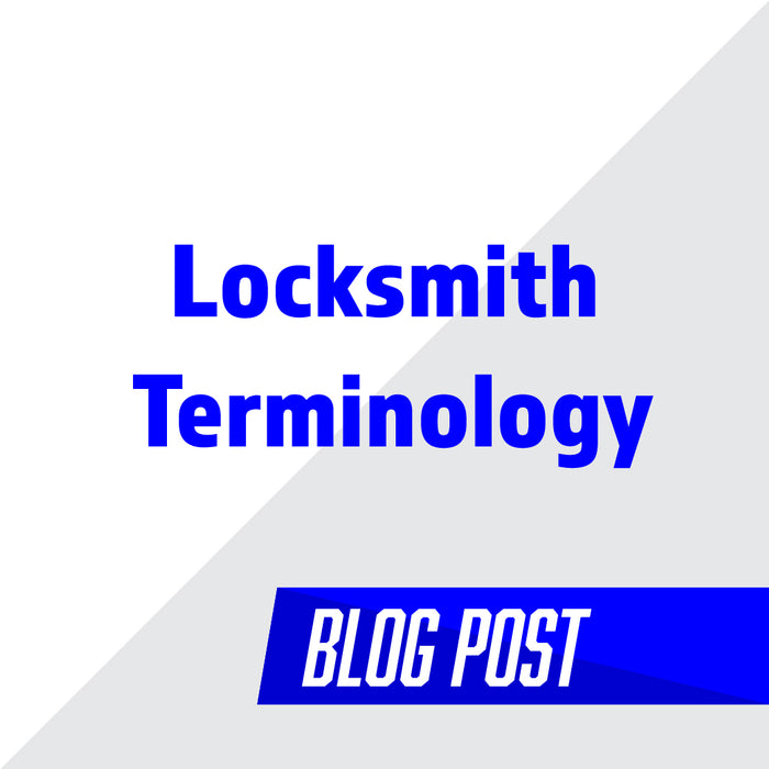 Locksmith Terminology