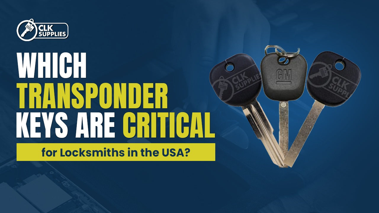 Which Transponder Keys Are Critical for Locksmiths in the USA?