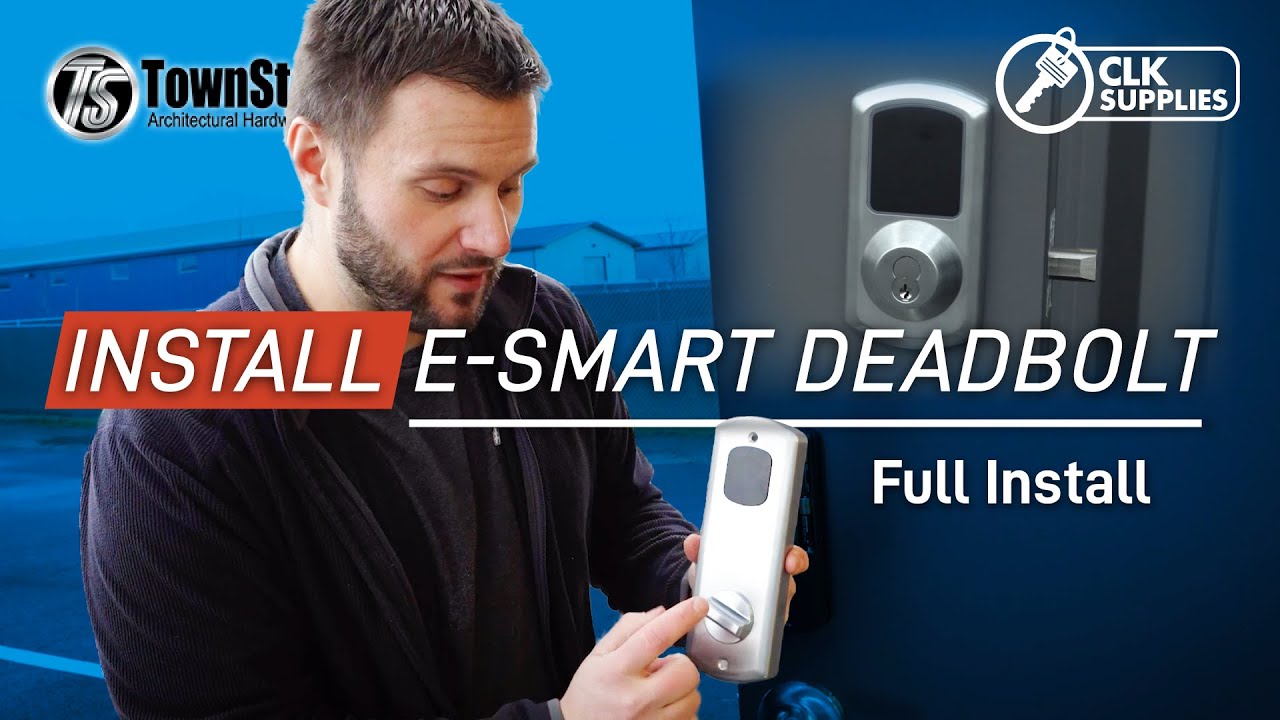 Locksmithing 101 | Full Install Of The TownSteel E-Smart 5000 Series Electronic Deadbolt!
