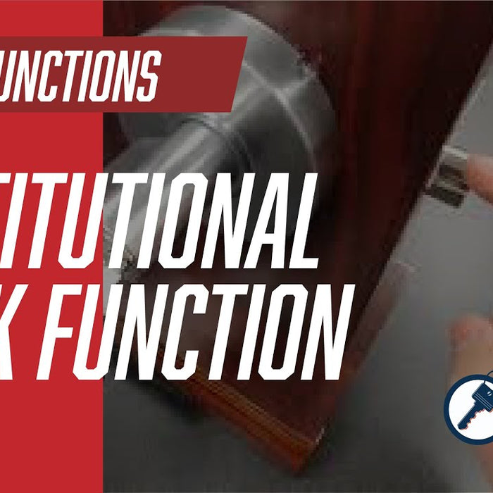 Institutional Lock Function on Grade 1 and Grade 2 Knobs and Levers