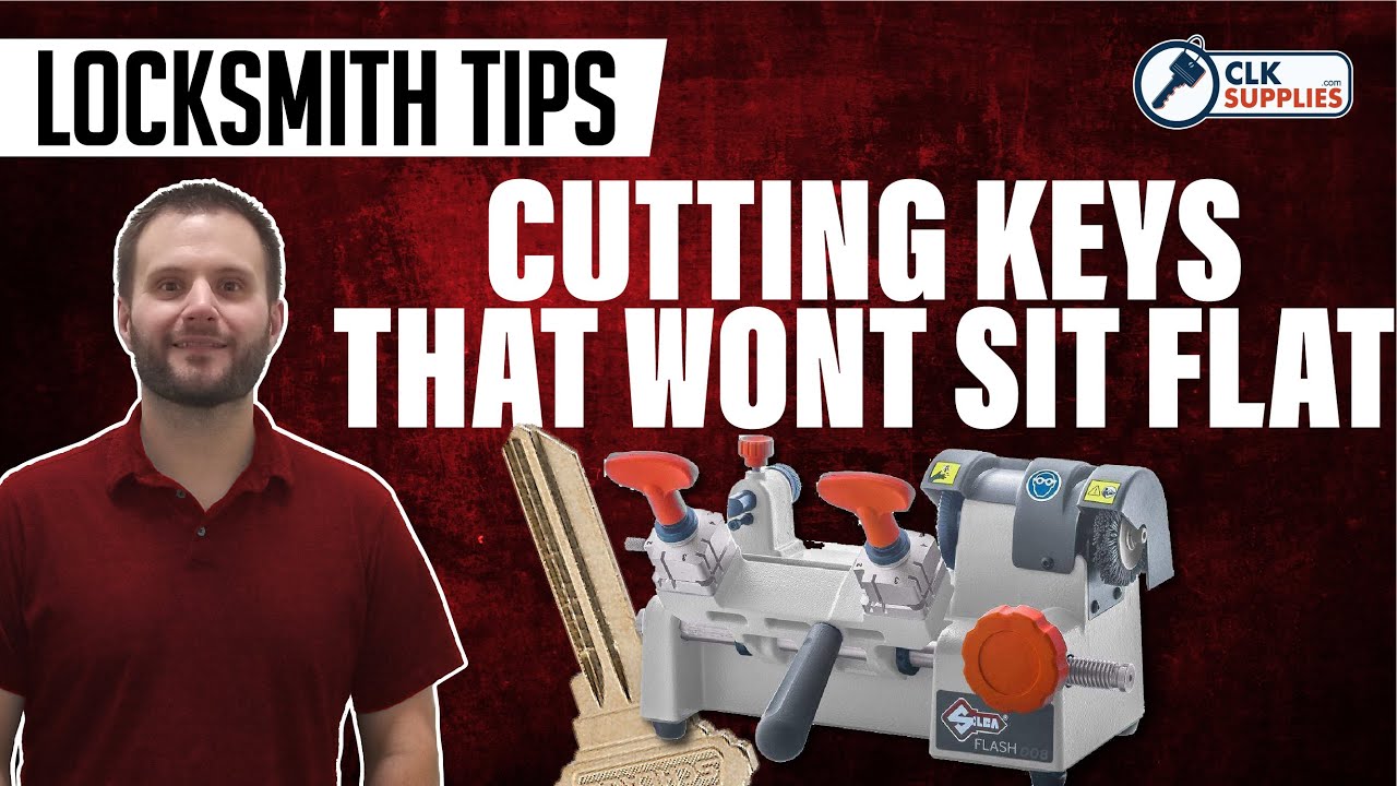Locksmith Tip | Key Cutting Machine Trick for keys that won't sit flat