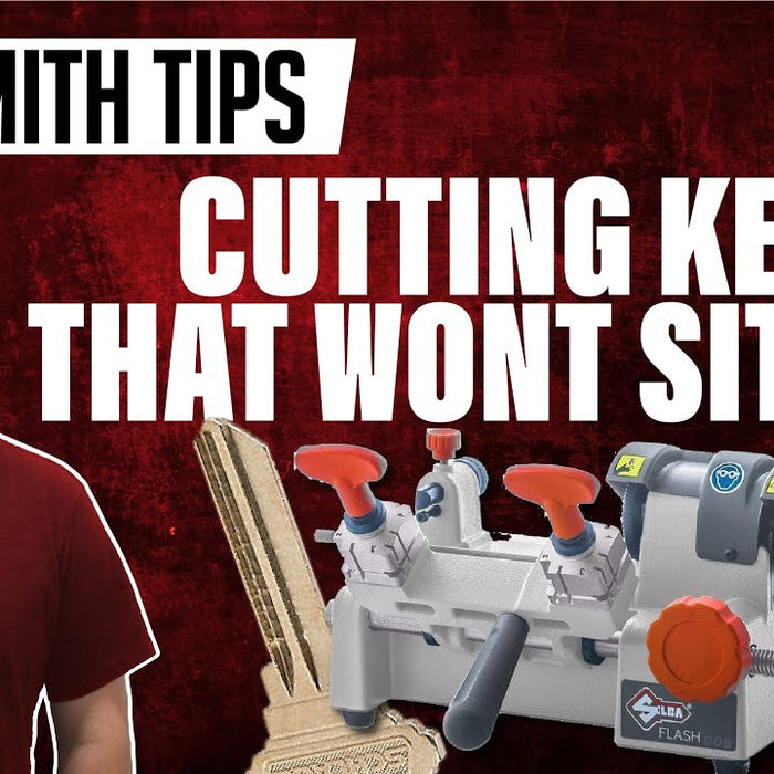 Locksmith Tip | Key Cutting Machine Trick for keys that won't sit flat
