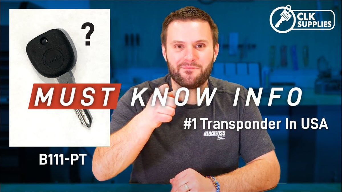Locksmithing 101 | EVERYTHING You Need To Know About The B111 Transpon