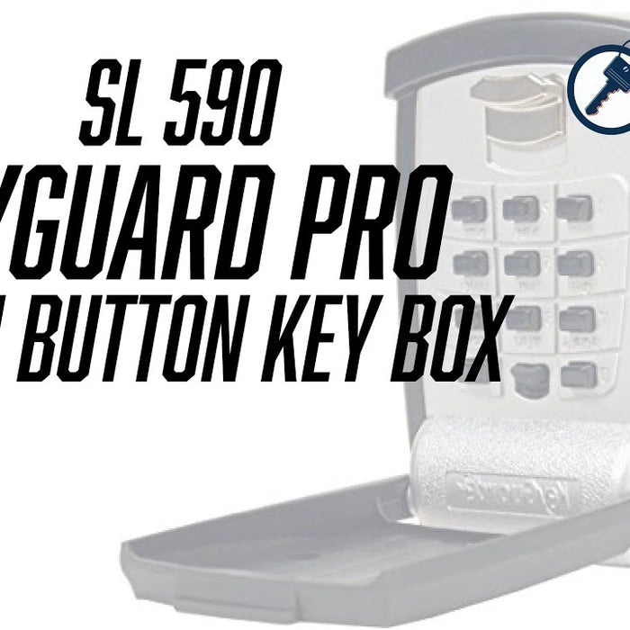The SL-590 KeyGuard Pro Punch Button Key Box with Wall Mount