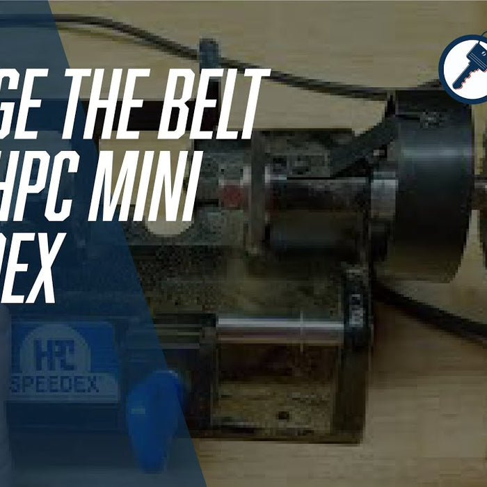 How to change the belt on a HPC Mini Speedex 9120RM