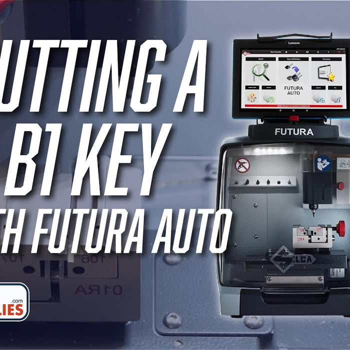 Automatic Key Cutting Machine : Silca Futura Auto - How To Cut A B1 Key Blank