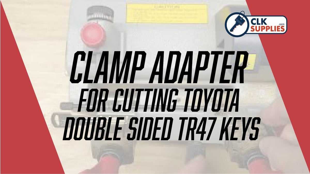 Using Clamp Adapter for Cutting Toyota Double-Sided TR47 Keys | Video