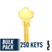 250 Pack KW10 Kwikset Key (Brass) 250 Pack Ilco
