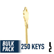 250 Pack KW10 Kwikset Key (Brass) 250 Pack Ilco